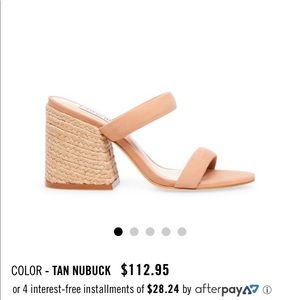 Steve Madden Mules Marcella Tan Nubuck Size 8